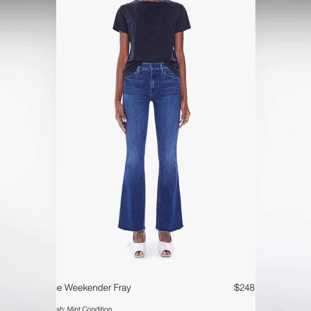 Mother denim weekender fray